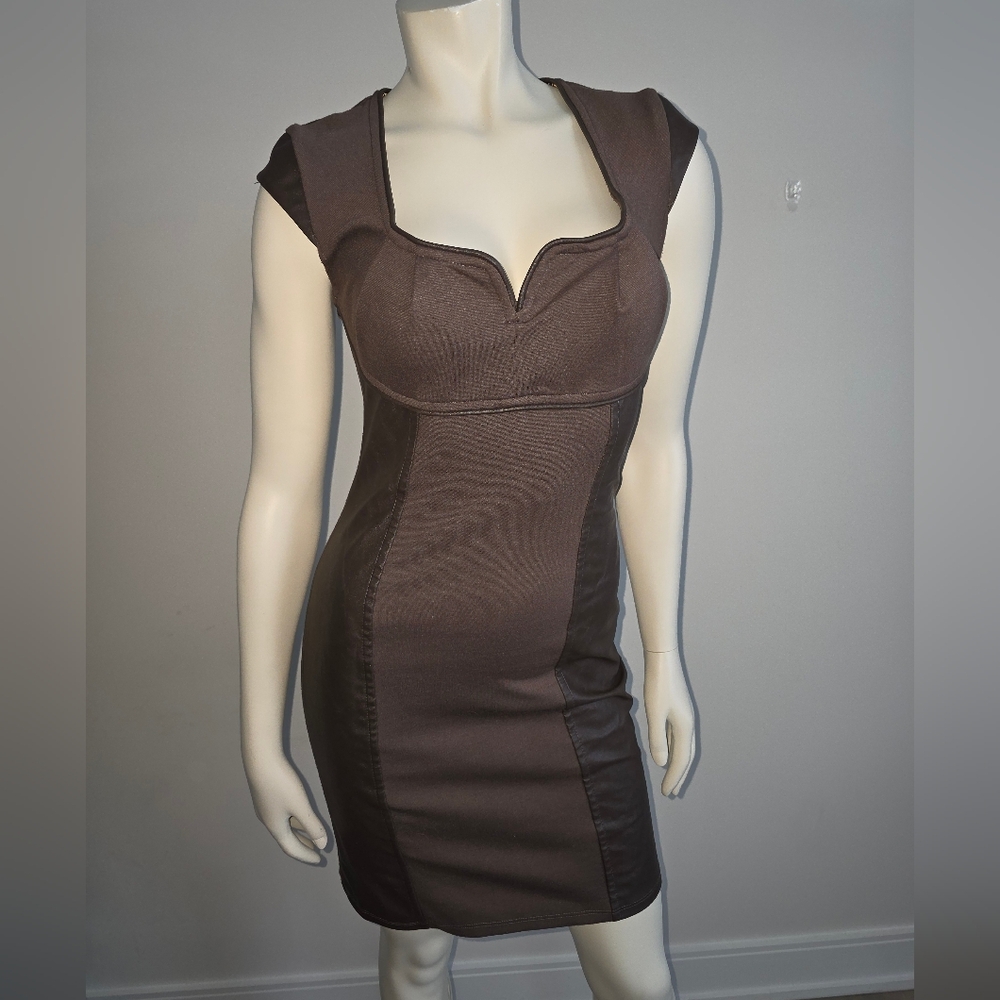 Nemo Mocha Mousse Brown mini dress
